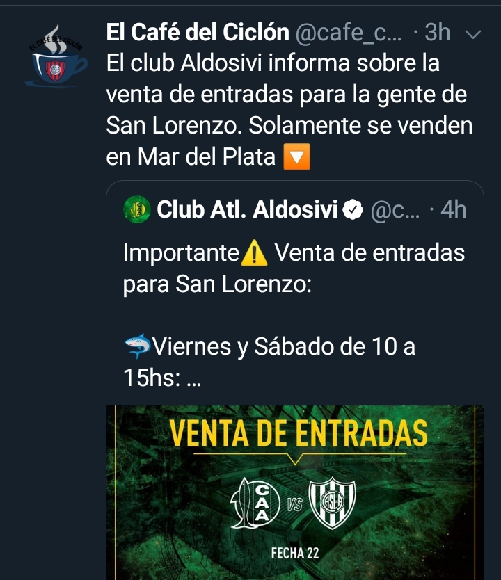 entradas san lorenzo