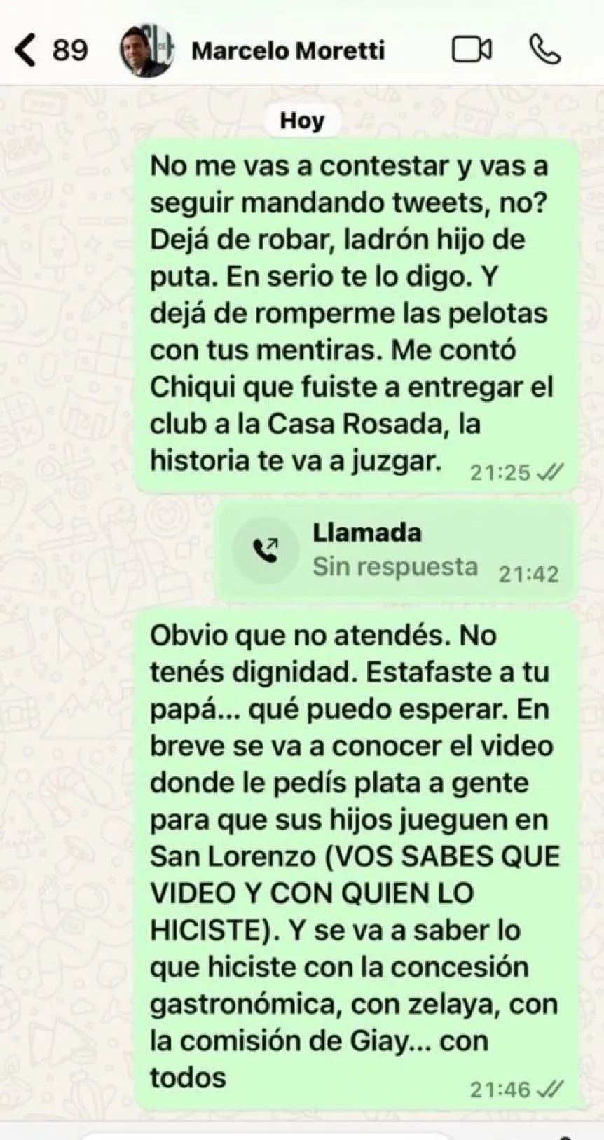 lammens a moretti chat w862